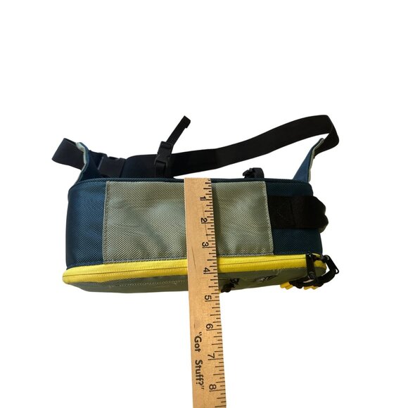 💖Coleman Green & Yellow Crossbody Bag With Adjustable Strap - Picture 4 of 7